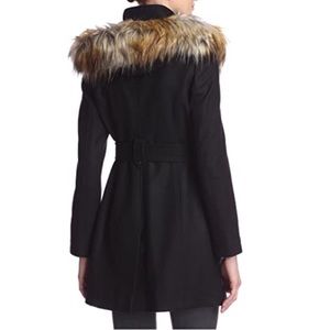 Rachel Roy wool faux fur jacket